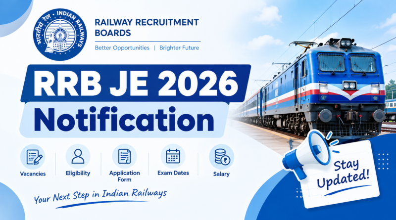 RRB JE 2026 notification